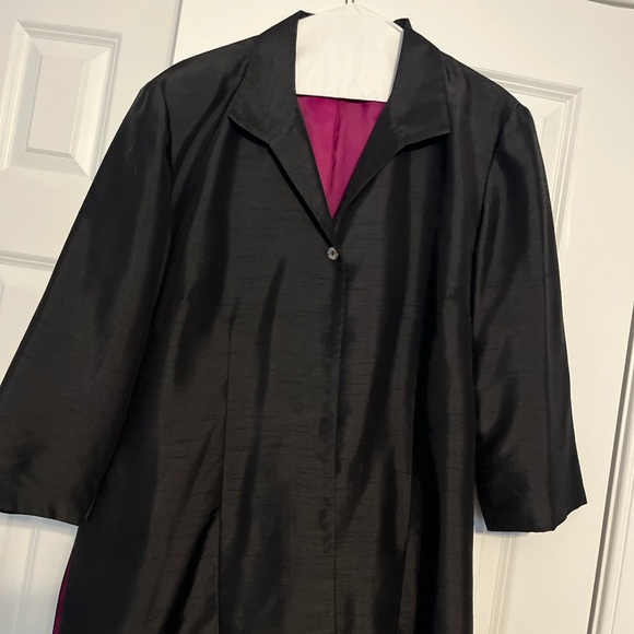 EUC- Donna Ricco Black Jacket/Top Size 16 - Picture 2 of 6